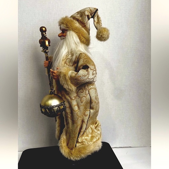 Kurt Adler X-Lg Christmas Santa w/Scepter Ornament Gold Holiday Décor Very Tall - Picture 7 of 9